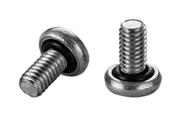 ステンレス シールビス(+)ナベ頭 小ねじ (全ねじ)(NBRゴム・漏れ防止)